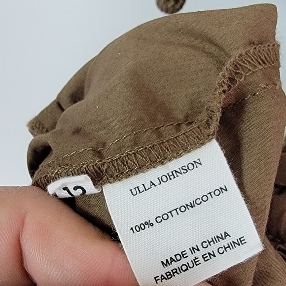 Ulla Johnson Alegria Poplin Playsuit Desert Palm New With Tags Size 12 - Picture 11 of 13